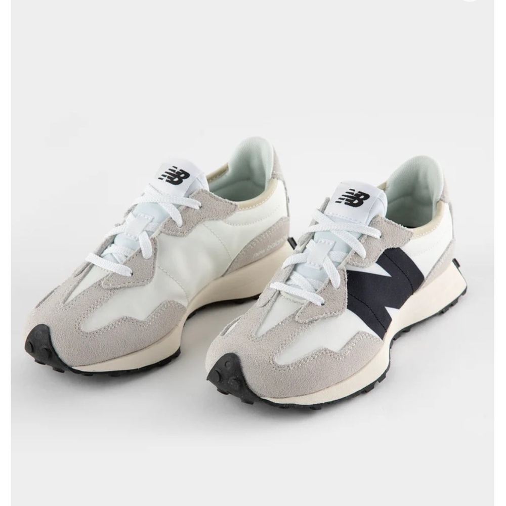 New Balance Sneakers - White, Gray, and Black